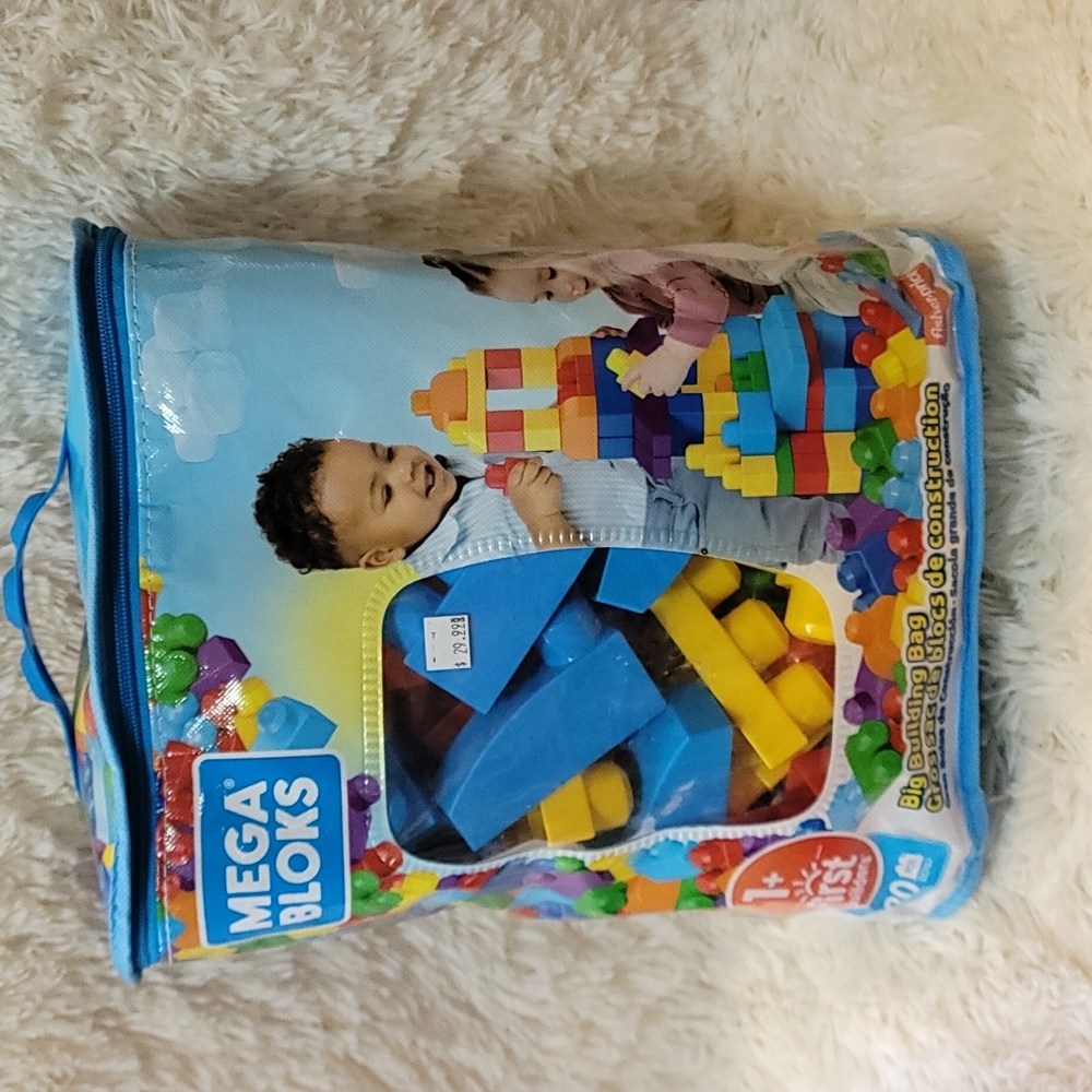 Fisher Price Mega Bloks, First Builders, Big Building Bag Block Set, 60-…
